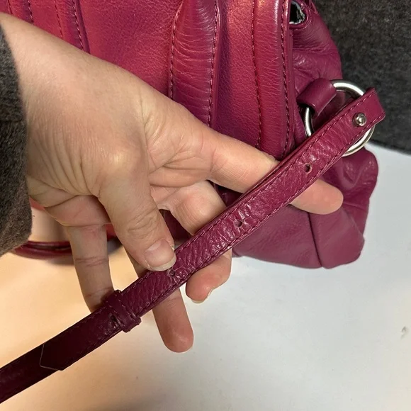 Radley London leather satchel bag vibrant magenta - Picture 5 of 17